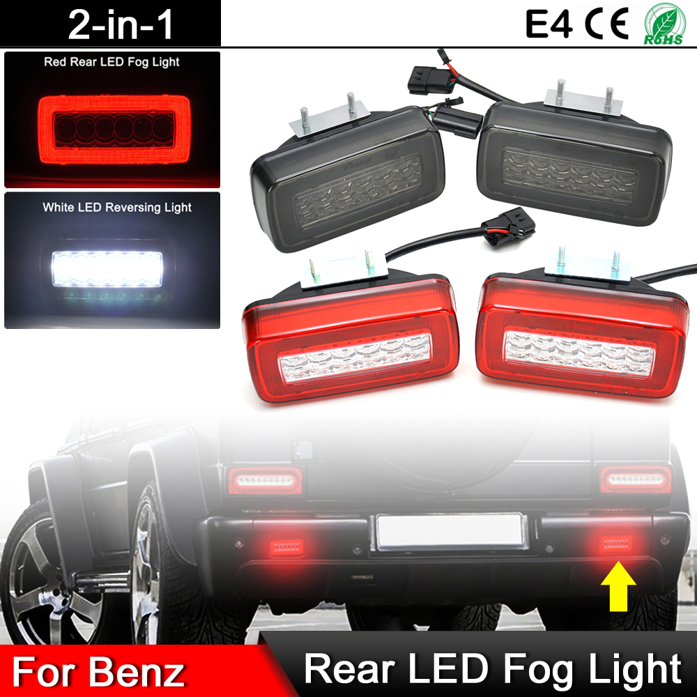 Feu-antibrouillard-arri-re-LED-rouge-multifonction-avec-feu-de-recul-blanc-pour-Benz-W463-classe