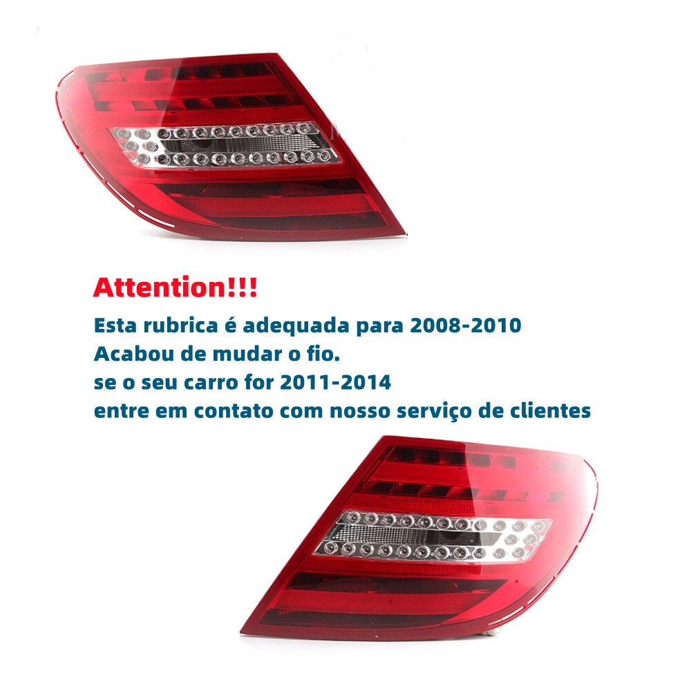 Feu-arri-re-pour-Mercedes-Benz-W204-C180-C200-C220-C260-C280-C300-2008-2010-DRL