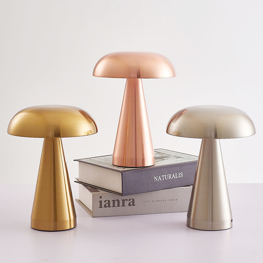 Lampe-Led-tactile-nordique-dor-e-en-forme-de-champignon-Rechargeable-id-ale-pour-une-Table