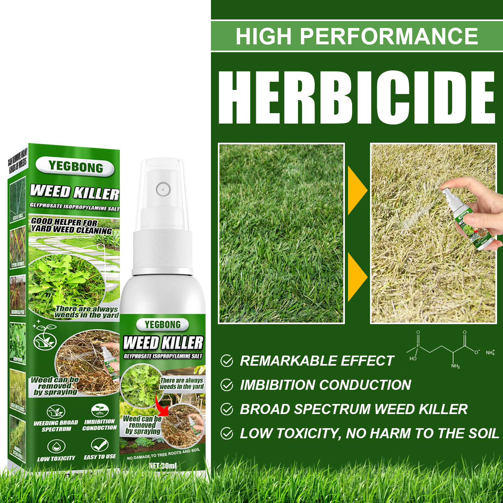 Herbicide-tueur-de-mauvaises-herbes-Type-de-s-lection-d-sherbant-par-pulv-risation-d-sherbage