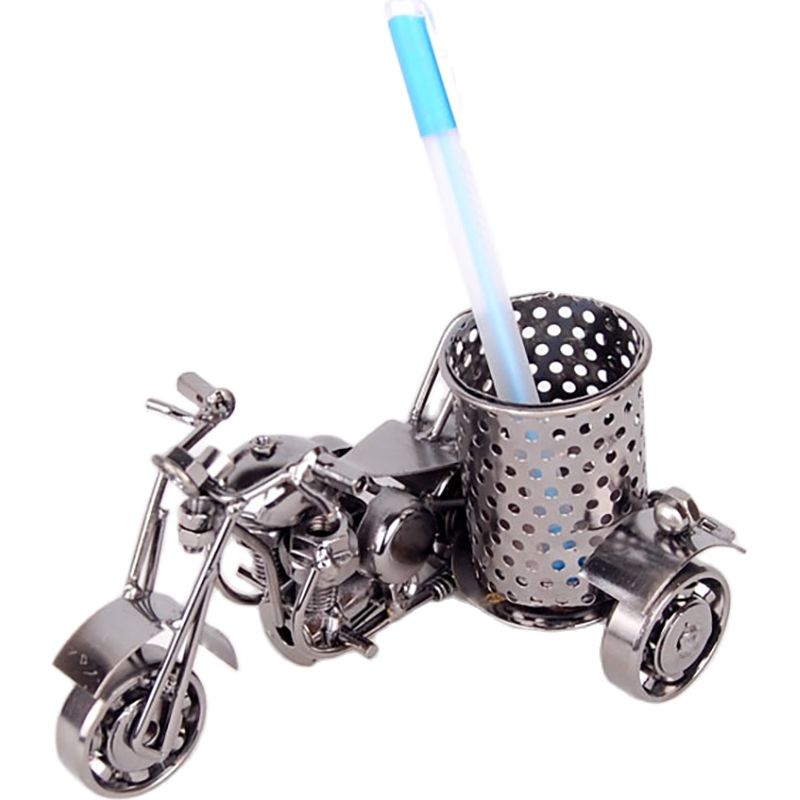 Porte-stylo-en-m-tal-mod-le-de-moto-porte-stylo-tui-crayons-tasse-pour-la