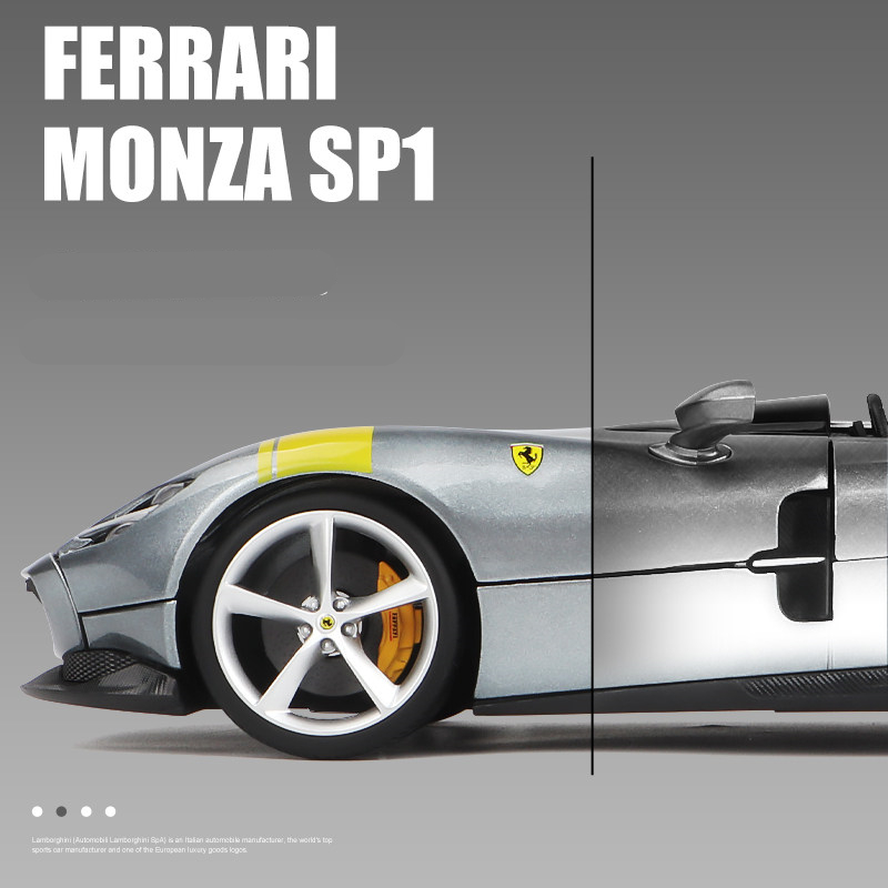 Bburago-mod-le-de-voiture-de-sport-Ferrari-Monza-SP1-en-alliage-jouet-en-m-tal
