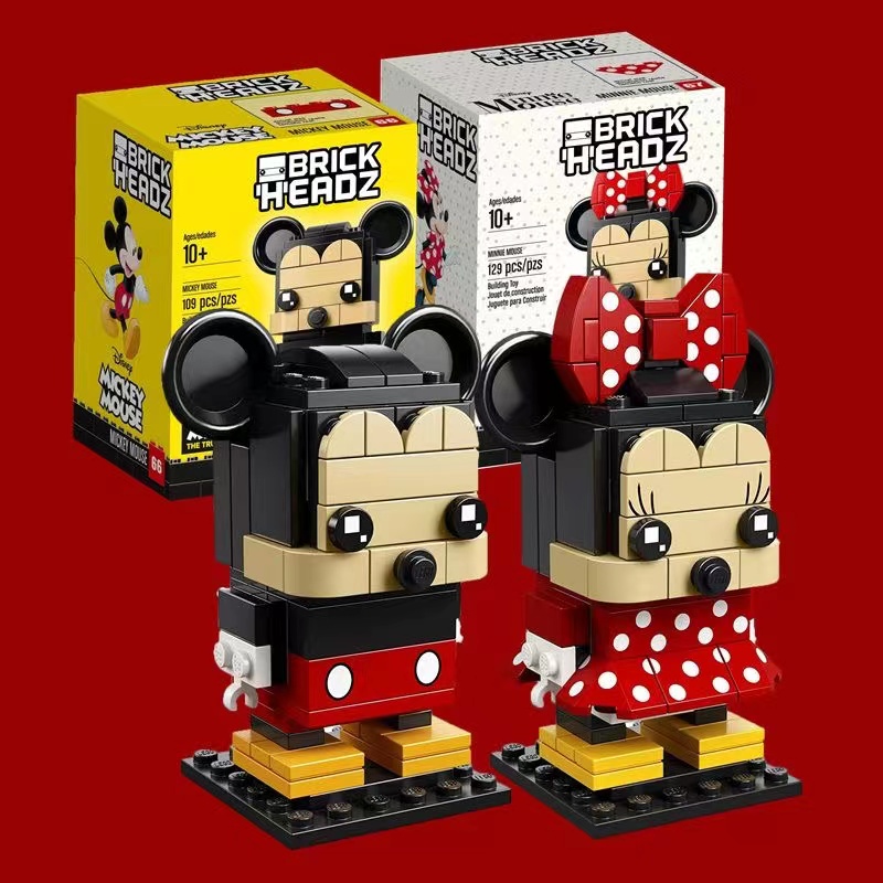 Blocs-de-construction-assembler-Disney-Mickey-Minnie-jouets-pour-enfants-dessin-anim-Kawaii-mod-le-3D