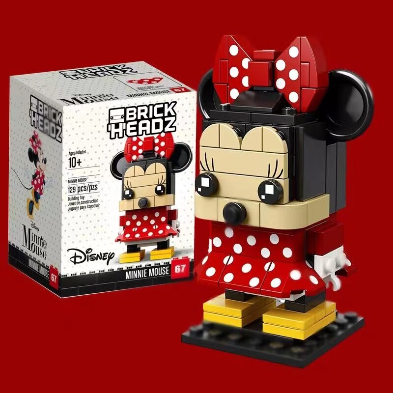 Blocs-de-construction-assembler-Disney-Mickey-Minnie-jouets-pour-enfants-dessin-anim-Kawaii-mod-le-3D