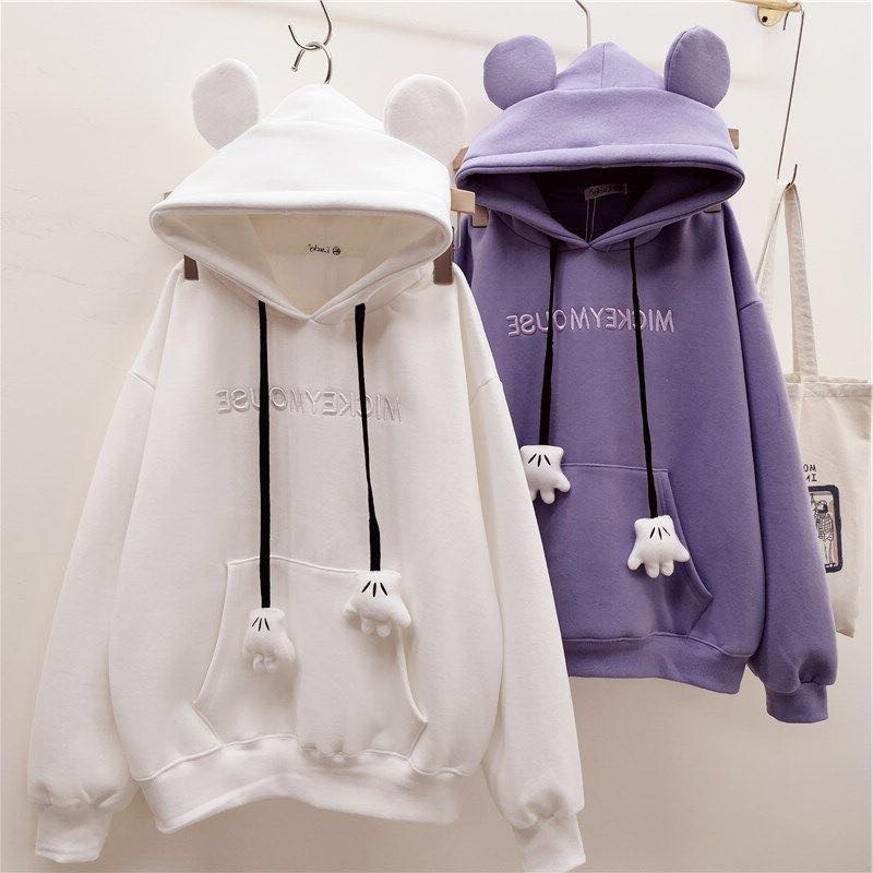 Sweat-capuche-avec-oreilles-d-ours-pour-femme-sweat-shirt-cor-en-d-contract-ample-Harajuku