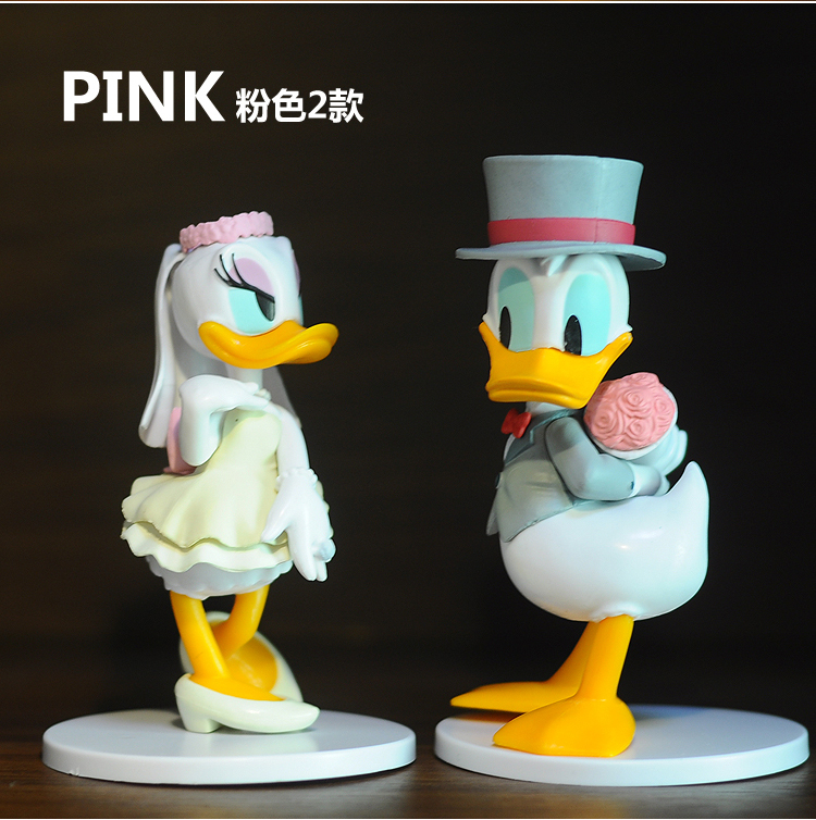 Figurines-de-dessin-anim-Disney-Donald-Duck-Daisy-Duck-2-pi-ces-ensemble-poup-e-de