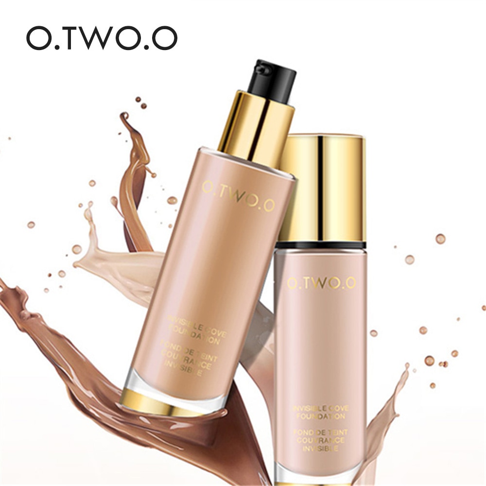 O-TWO-O-fond-de-teint-liquide-Invisible-couverture-compl-te-maquillage-correcteur-hydratant-blanchissant-fond