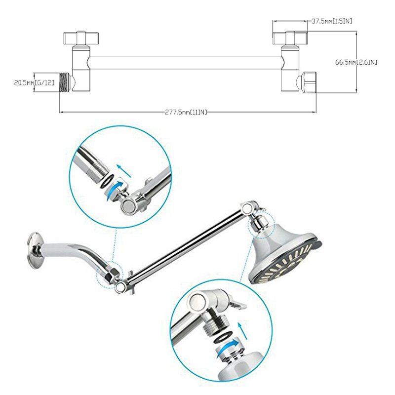 Bras-d-extension-de-pommeau-de-douche-en-cuivre-bras-de-douche-r-glable-pi-ces