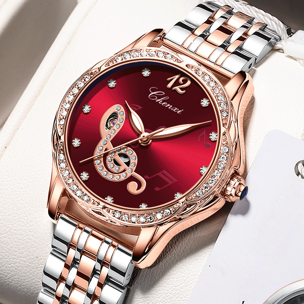 Montres-m-caniques-automatiques-en-acier-inoxydable-pour-femme-montre-bracelet-tanche-or-rose-marque-sup