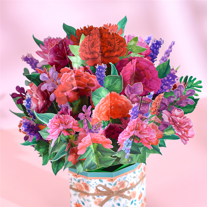 Paquet-de-10-cartes-pop-up-en-forme-de-bouquet-de-fleurs-3D-cartes-de-vminist