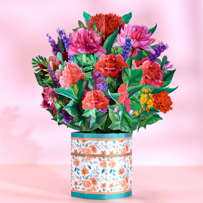 Paquet-de-10-cartes-pop-up-en-forme-de-bouquet-de-fleurs-3D-cartes-de-vminist