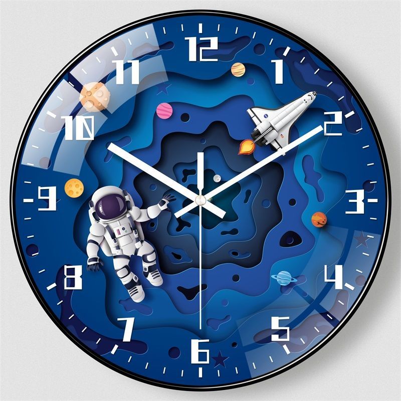 Non-BE-Ching-Horloge-Murale-pour-Chambre-d-Enfant-Astronome-Silays-euse-D-coration-de-Salon