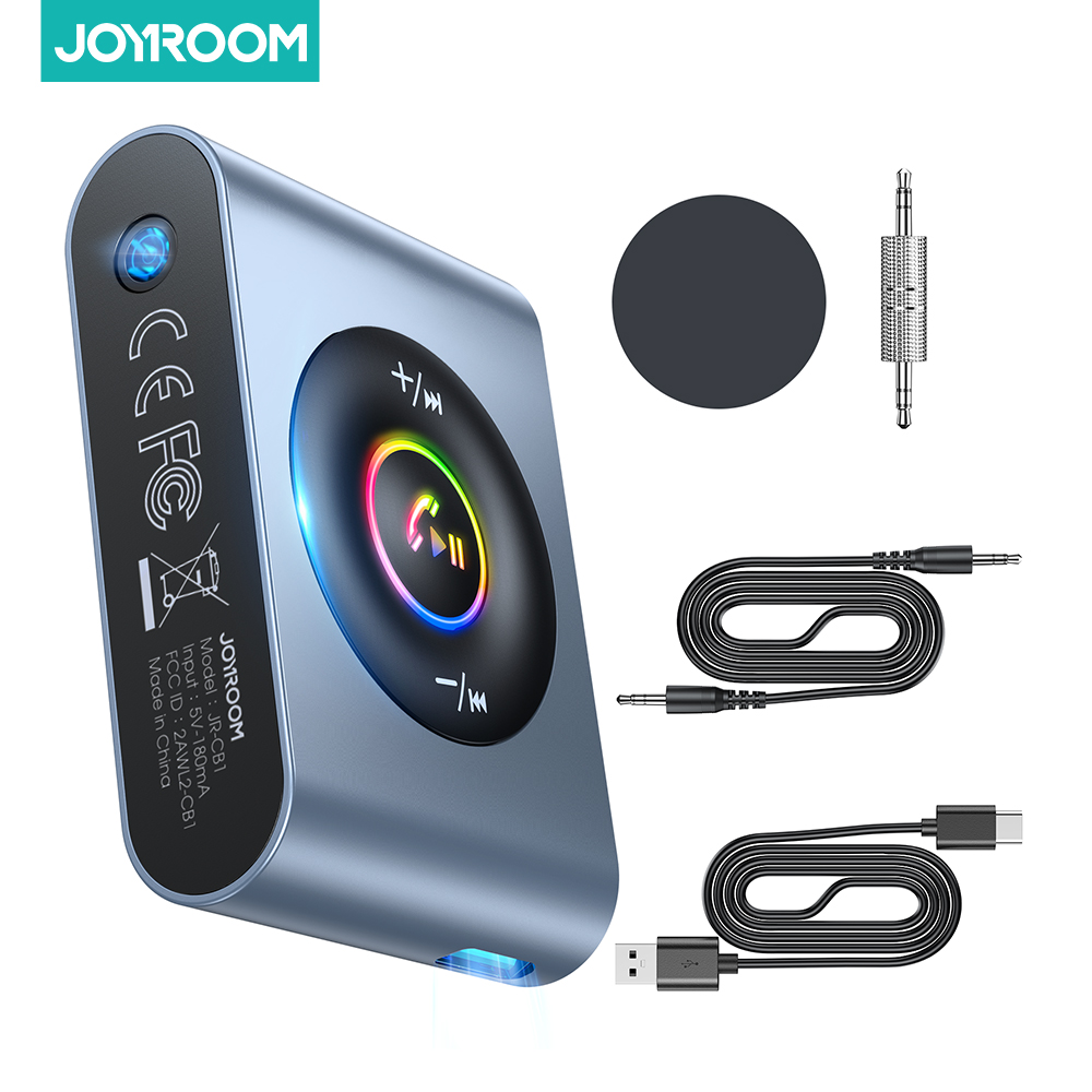 Joyroom-adaptateur-mains-libres-Bluetooth-5-3-pour-voiture-r-cepteur-Audio-magn-tique-sans-fil