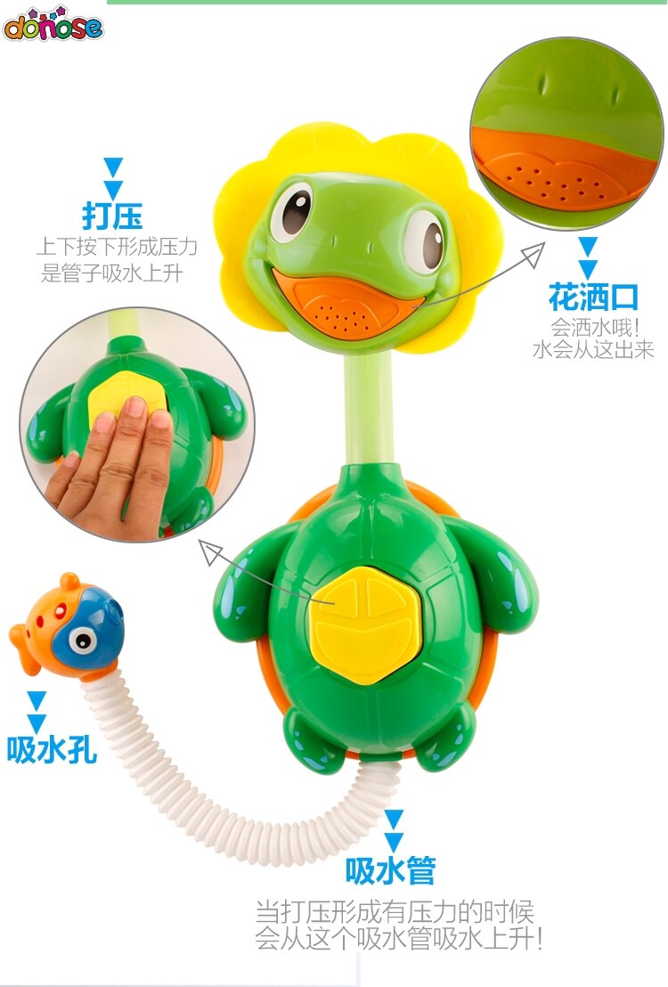 Jouets-de-bain-pour-enfants-roue-eau-tortue-mignonne-robinet-eau-de-bain-jouet-pour-enfants