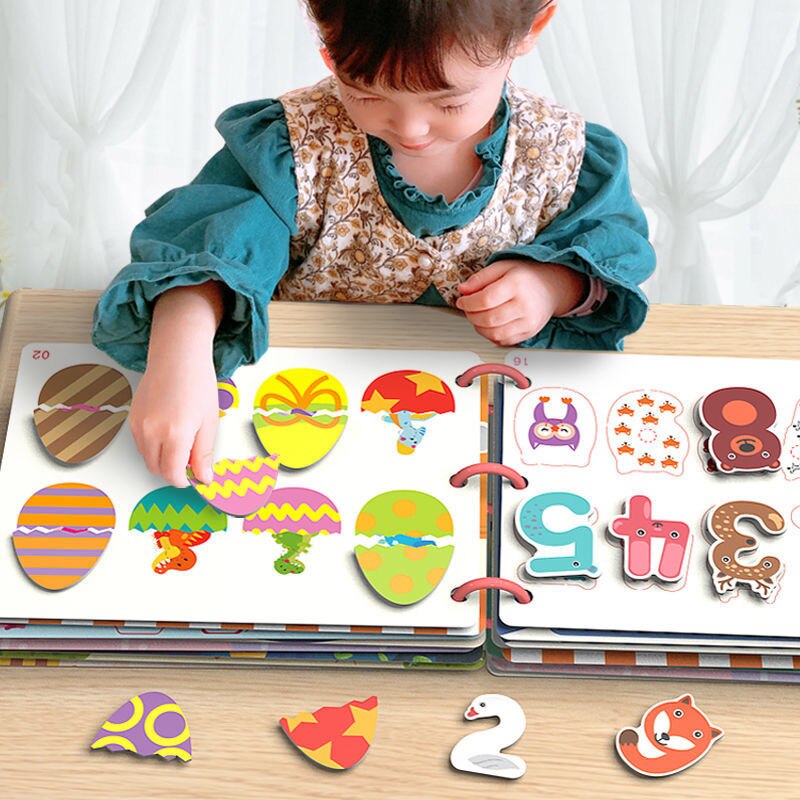 Jouets-Sensoriels-Montessori-pour-Enfant-Livre-d-ApprentiCumbria-Silencieux-Aide-au-Fuchsia-Mon-Premier-Livre-Occup