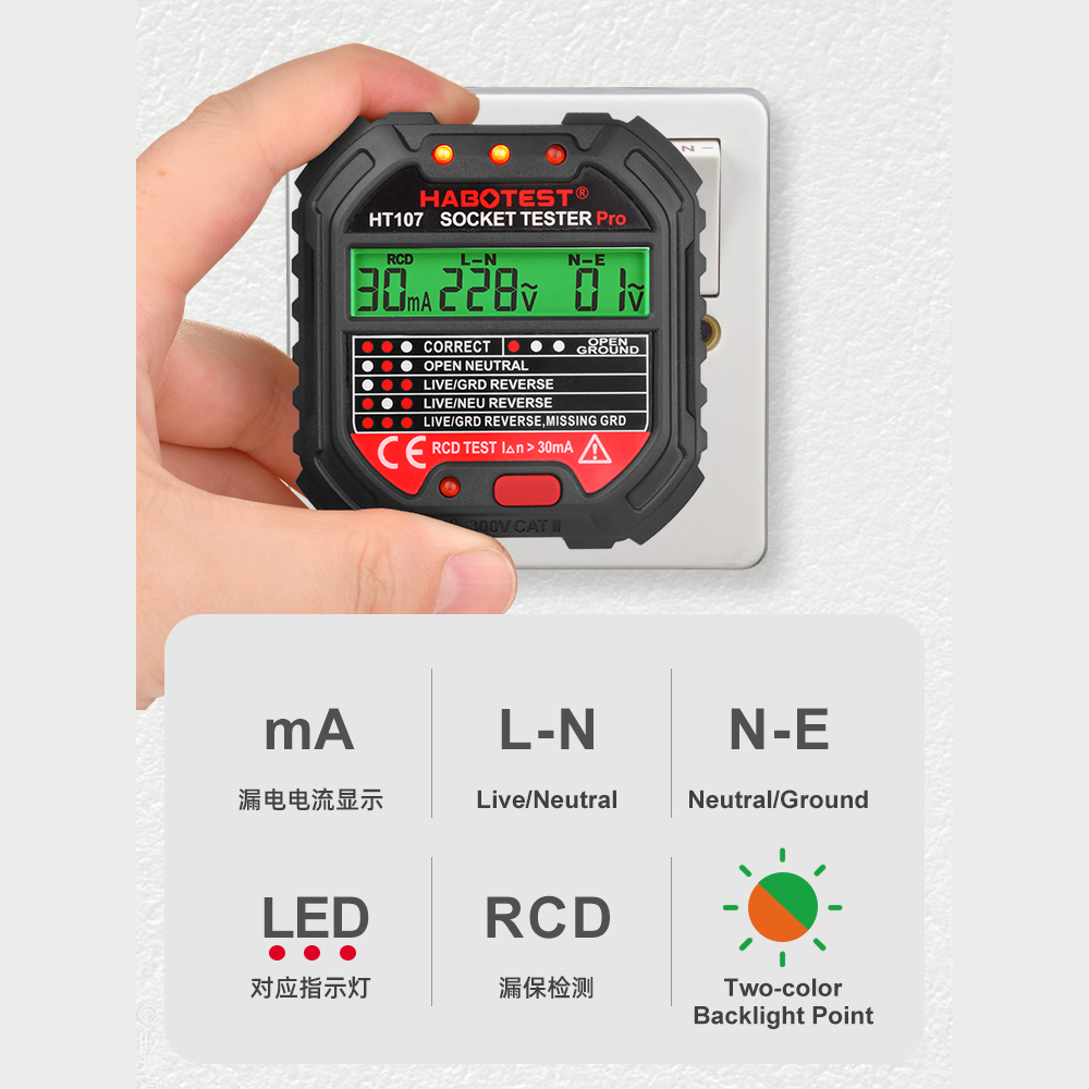 HT107-Testeur-de-prise-num-rique-Pro-Voltage-30mA-RCD-Test-Smart-Detector-EU-US-UK