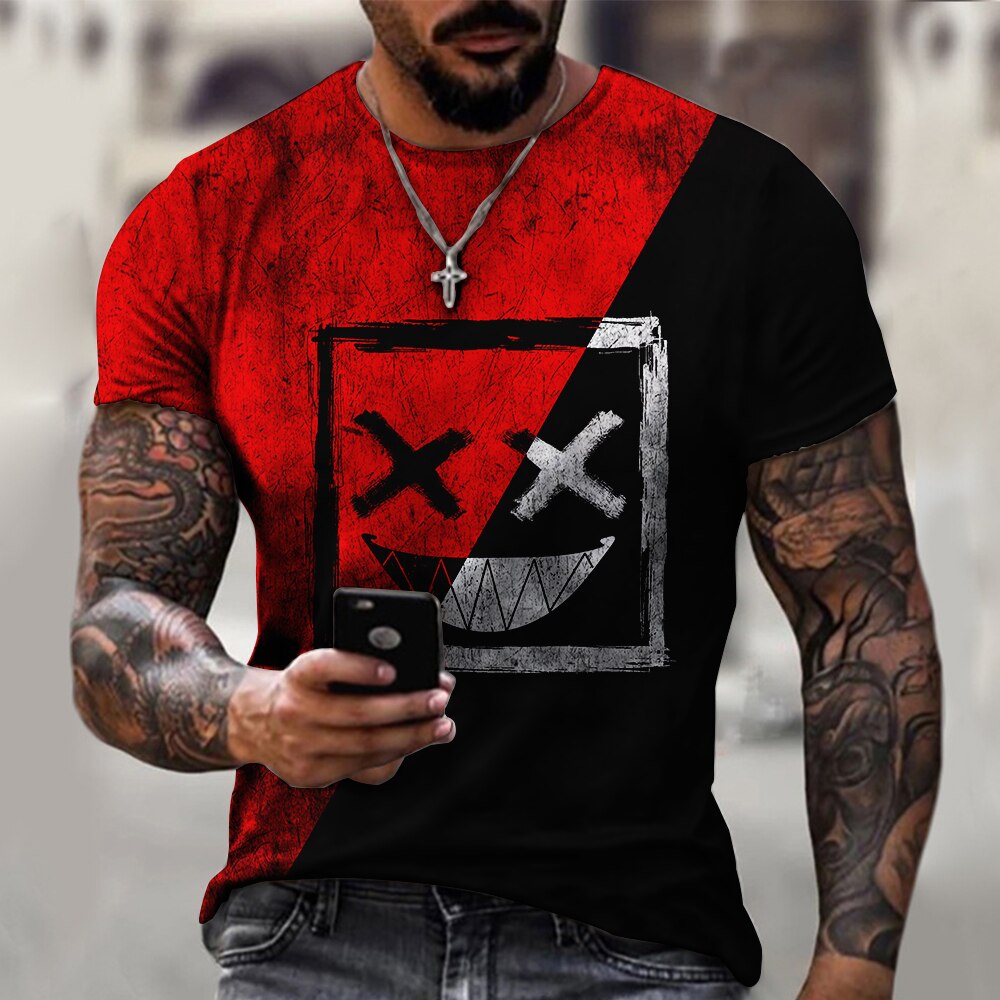 XOXO-T-shirt-motif-Hip-Hop-3D-pour-hommes-et-femmes-Streetwear-d-contract-la