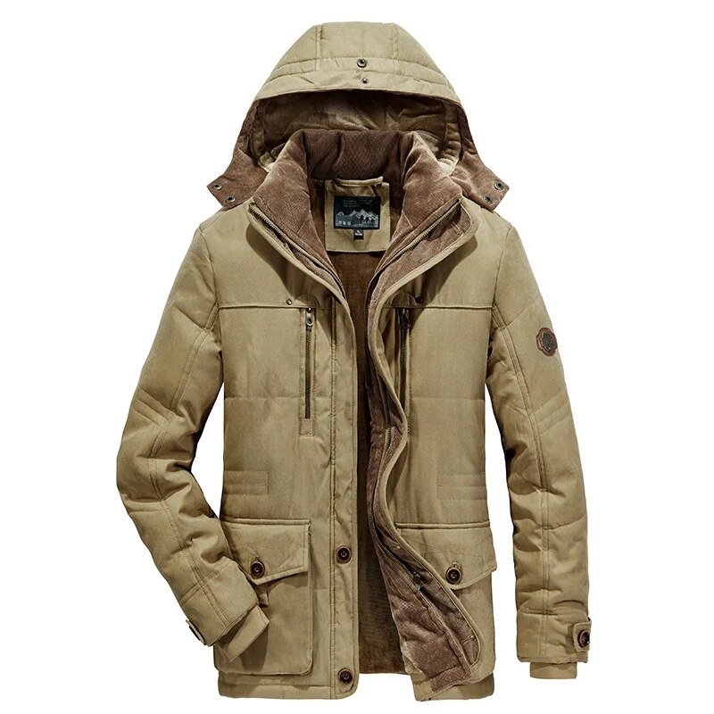 Veste-Parka-polaire-capuche-pour-homme-manteau-d-tachable-style-militaire-d-contract-ample-6XL-hiver