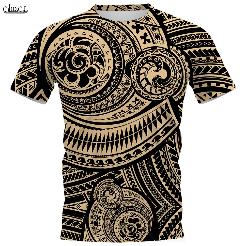 CLOOCL-t-shirt-manches-courtes-unisexe-d-contract-et-la-mode-style-polyn-sien-viking-Hombre