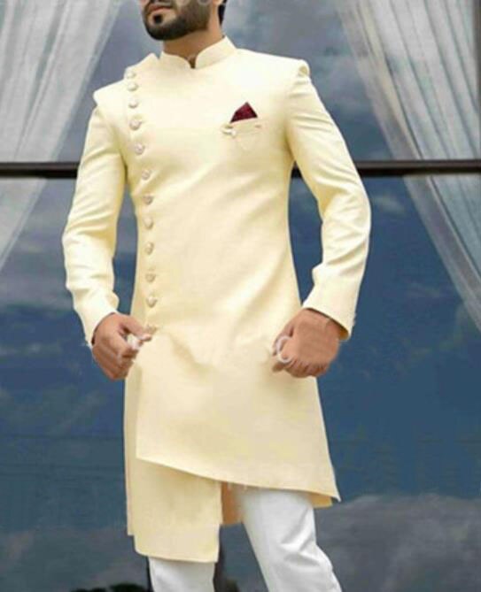 Costume-Long-pour-homme-veste-irr-guli-re-tenue-de-mariage-de-Style-indien-2-pi