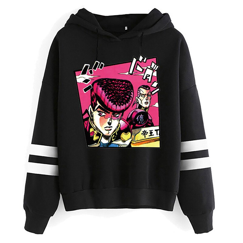 Sweat-capuche-imprim-unisexe-JOJO-Bizarre-Adventure-Kawaii-dessin-anim-japonais-Manga-graphique-Harajuku-Hip-Hop