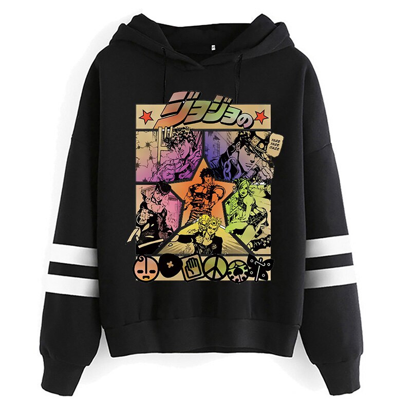 Sweat-capuche-imprim-unisexe-JOJO-Bizarre-Adventure-Kawaii-dessin-anim-japonais-Manga-graphique-Harajuku-Hip-Hop