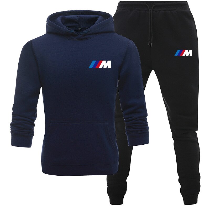 Ensemble-de-Sport-pour-hommes-nouvelle-collection-automne-et-hiver-2020-sweat-capuche-pantalon-BMW-combinaisons