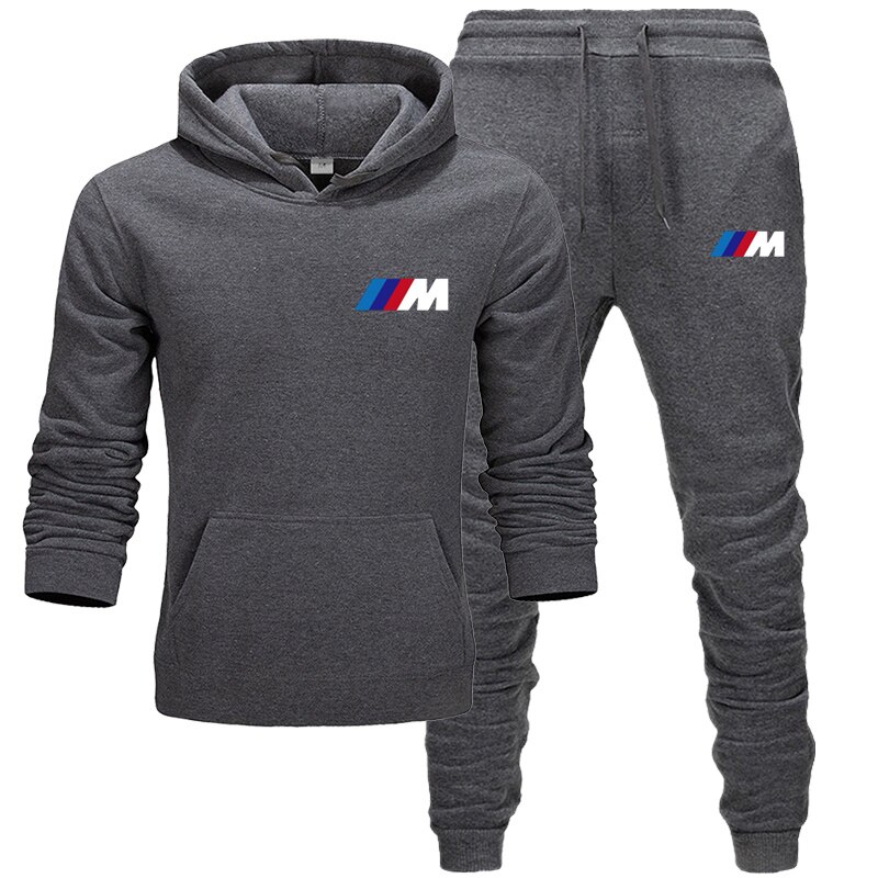 Ensemble-de-Sport-pour-hommes-nouvelle-collection-automne-et-hiver-2020-sweat-capuche-pantalon-BMW-combinaisons