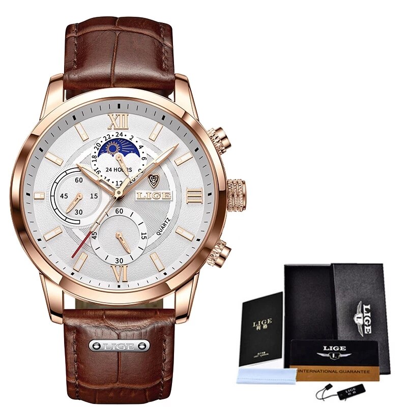 LIGE-montre-de-Sport-pour-hommes-marque-de-luxe-en-cuir-24-heures-Phase-de-lune