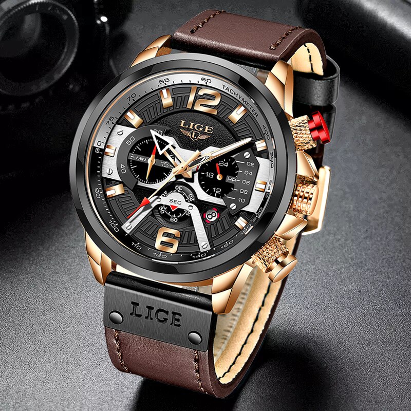 LIGE-montre-Quartz-en-cuir-pour-hommes-chronographe-tanche-Sport-Date-automatique-nouvelle-collection-2021