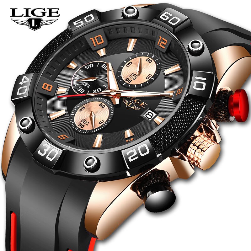 LIGE-montre-Quartz-pour-hommes-grande-marque-avec-bracelet-en-Silicone-chronographe-sportif-pour-hommes-nouvelle