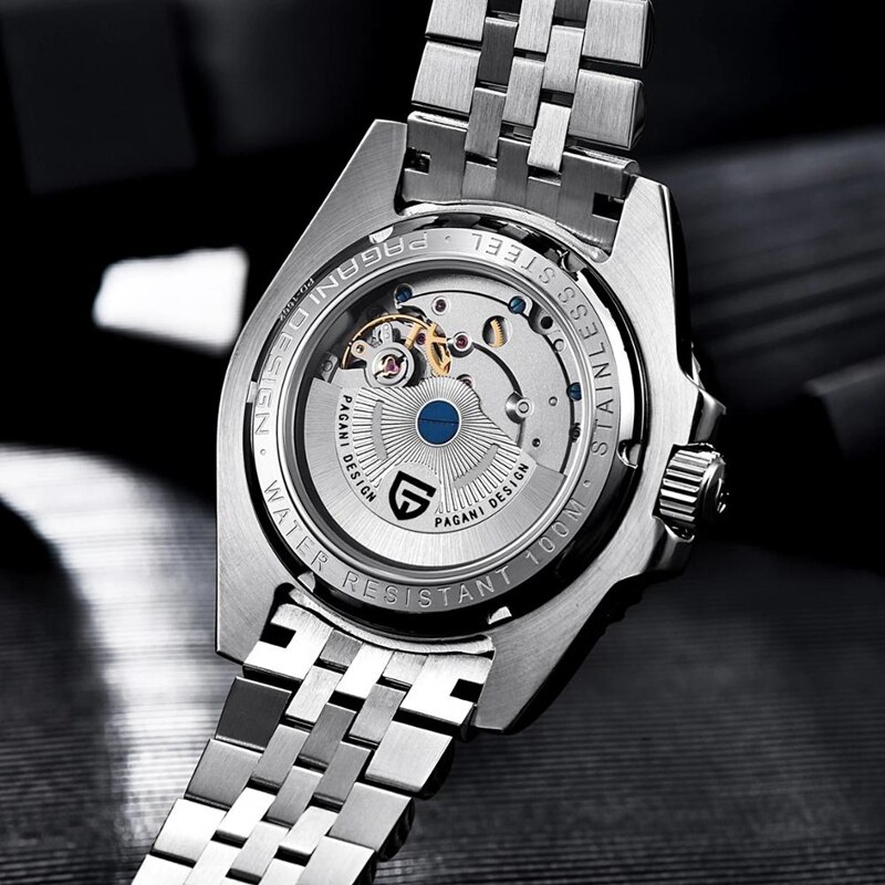 PAGANI-Montre-GMT-Automatique-avec-Design-de-Luxe-Accessoire-avec-Lunette-en-C-ramique-de-40