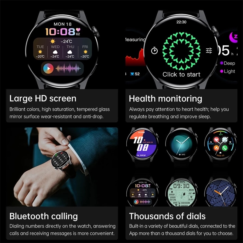 LIGE-Montre-Connect-e-de-Sport-avec-Appel-Bluetooth-pour-Homme-Bracelet-montre-Tactile-de-Fitness