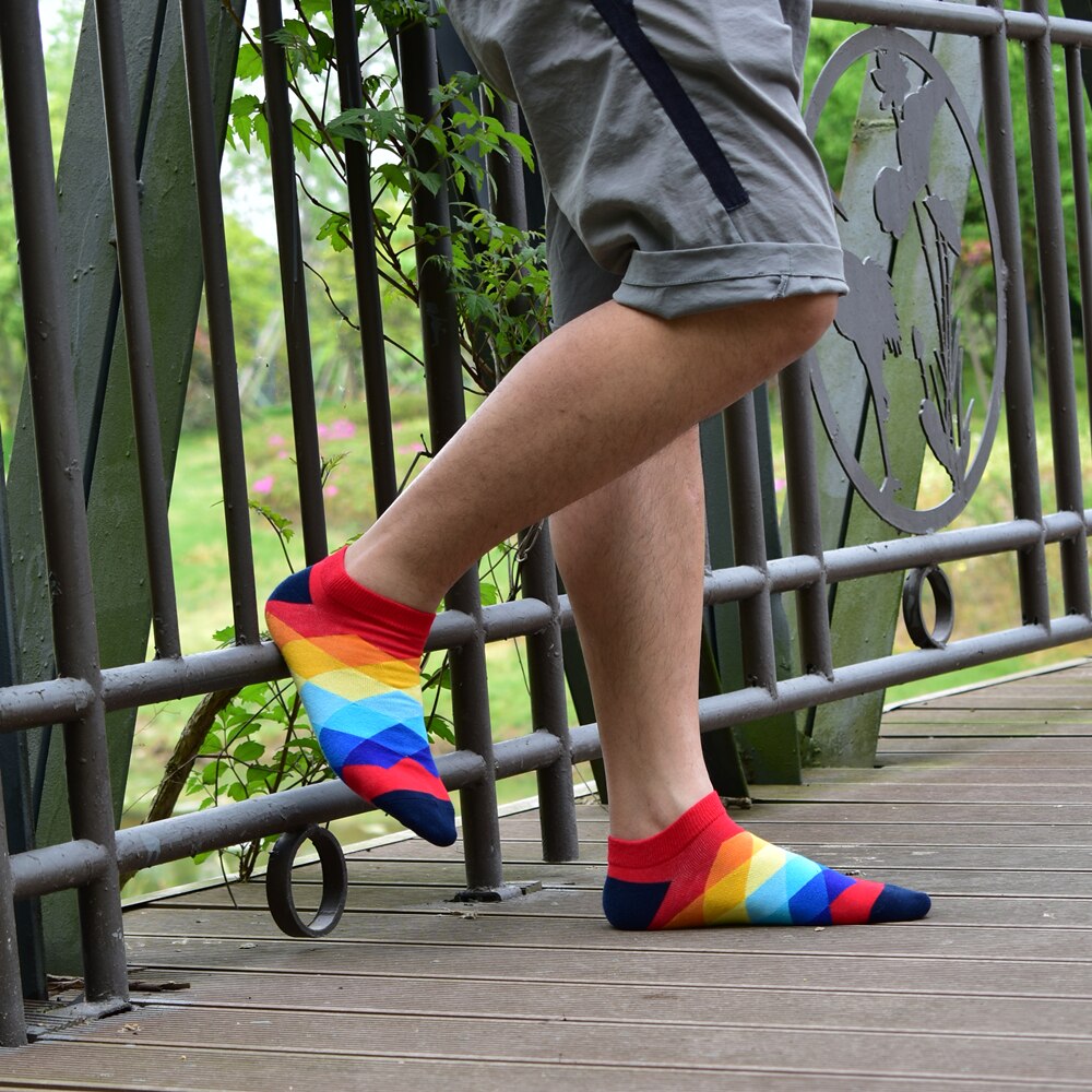 Chaussettes-hommes-invisibles-court-t-chaussettes-qualit-affaires-d-contract-printemps-couleur-peign-coton-bateau-chaussettes