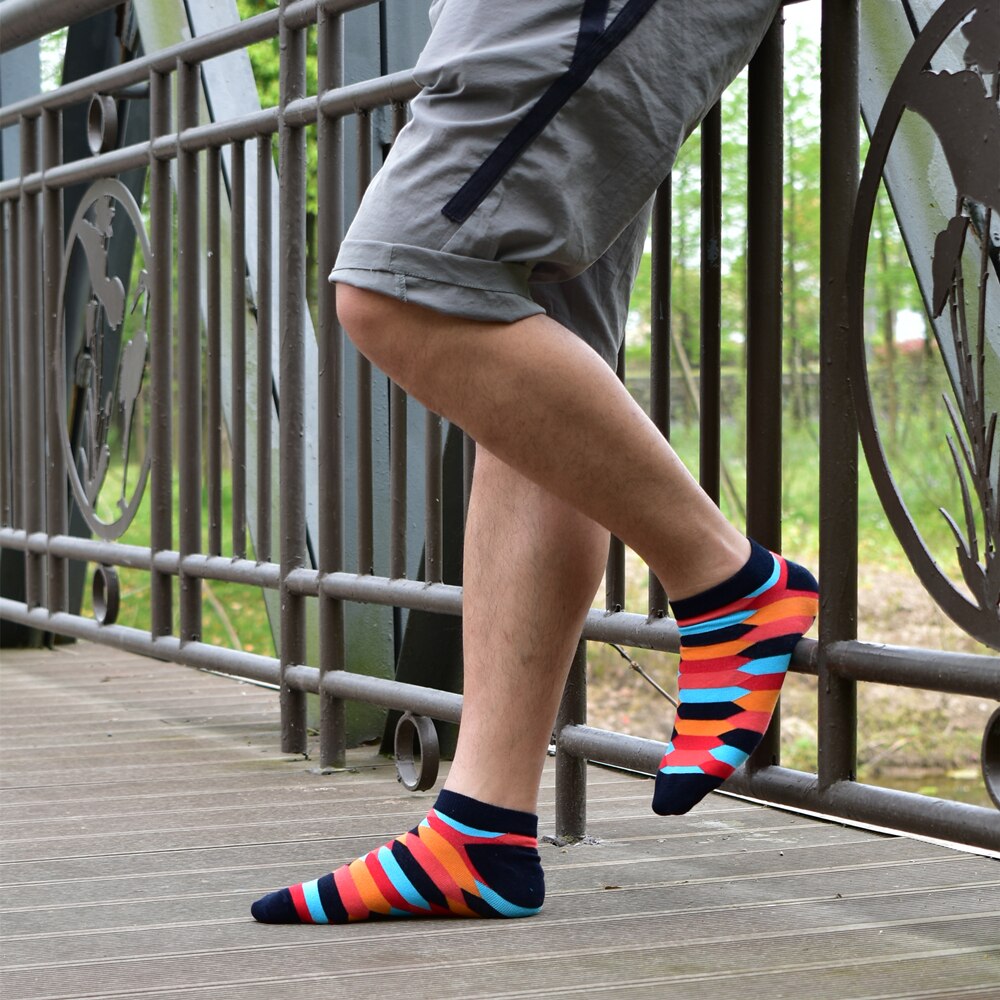 Chaussettes-hommes-invisibles-court-t-chaussettes-qualit-affaires-d-contract-printemps-couleur-peign-coton-bateau-chaussettes