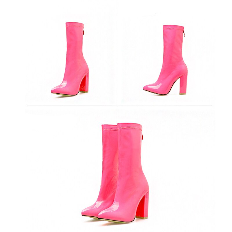 Bottes-Martin-en-microfibre-avec-fermeture-clair-pour-femme-chaussures-Sexy-talons-hauts-couleur-chair-rose