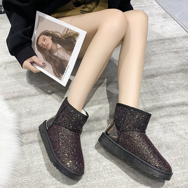 Bottes-de-neige-paillettes-pour-femmes-chaussures-courtes-en-peluche-chaudes-et-douces-bottines-d-hiver