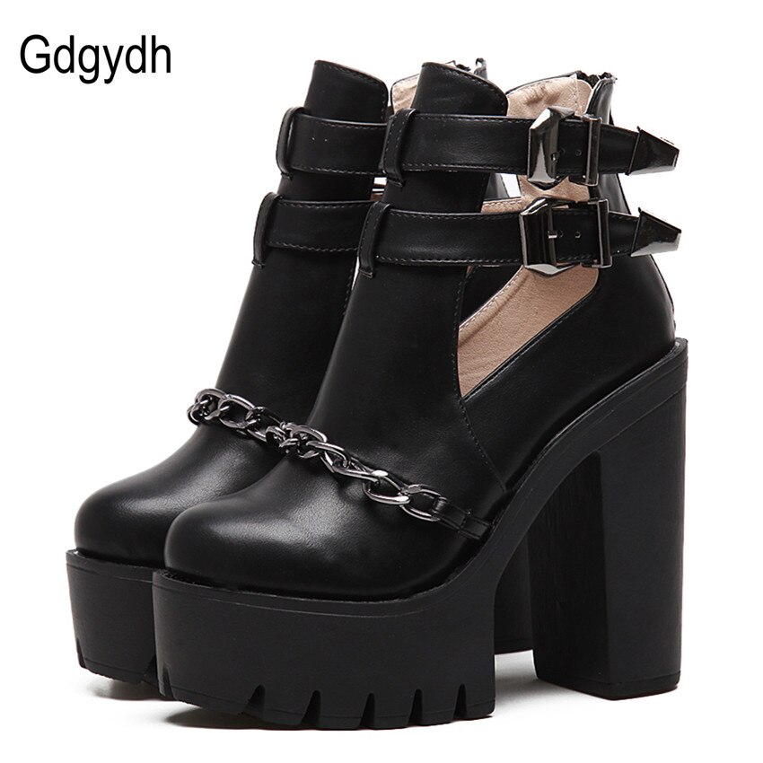 Gdgydh-bottines-talons-hauts-et-pais-pour-femmes-chaussures-plateforme-avec-boucle-bout-rond-cha-ne