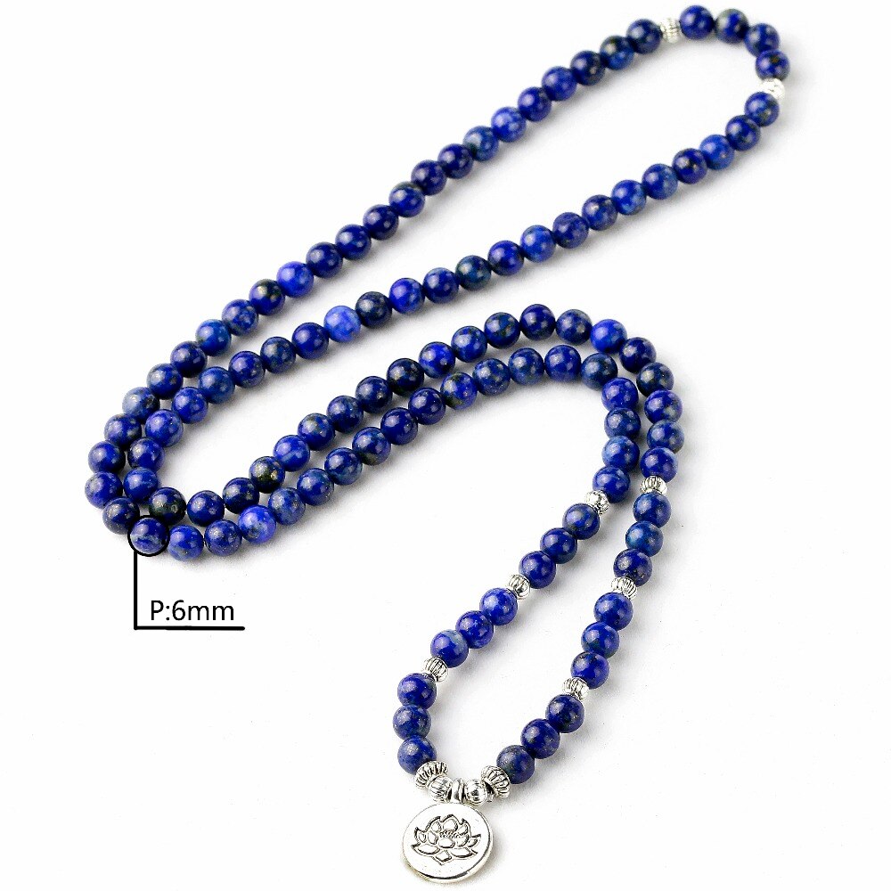 Bracelet-de-pri-re-Mala-en-lapis-lazuli-perles-naturelles-id-al-pour-m-ditation-gu