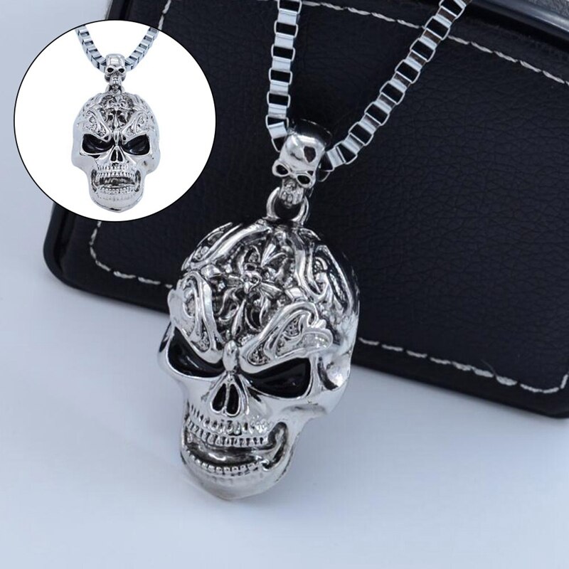 Collier-Hip-hop-en-m-tal-pendentif-cr-ne-cr-ne-gothique-cha-ne-squelette-tendance