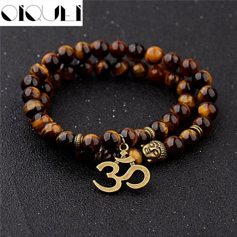 OIQUEI-Bracelet-m-tallique-Antique-Yoga-Om-breloque-pendentif-bouddha-pour-hommes-bijoux-pierre-d-oeil