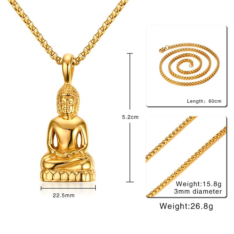 Collier-pendentif-bouddha-pour-homme-amulette-Bodhisattva-Talisman-couleur-or-en-acier-inoxydable-bijoux-la-mode