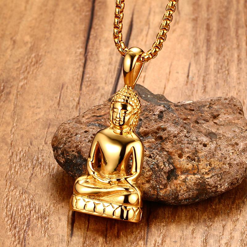 Collier-pendentif-bouddha-pour-homme-amulette-Bodhisattva-Talisman-couleur-or-en-acier-inoxydable-bijoux-la-mode