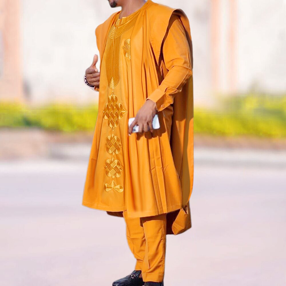 H-D-ensemble-3-pi-ces-pour-hommes-v-tements-africains-Agbada-Kaftan-chemise-manches-longues