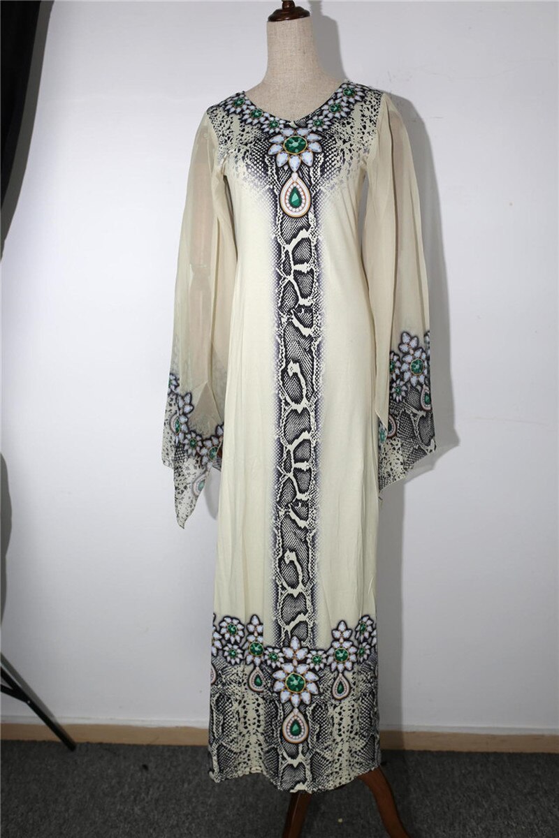 Robes-africaines-pour-femmes-Dashiki-imprim-v-tements-africains-Bazin-Riche-Sexy-Slim-manches-volants-col