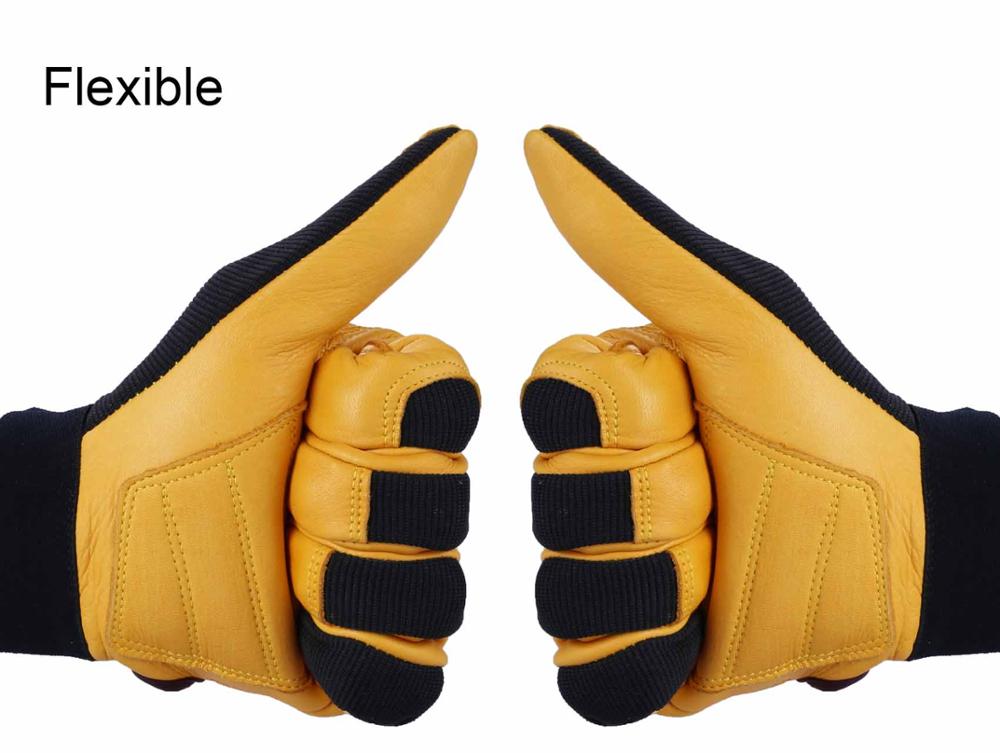 Gants-de-Moto-en-cuir-de-cerf-pour-hommes-coupe-vent-Sport-de-plein-air-Motocross