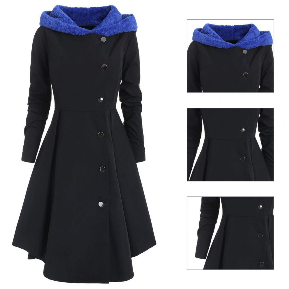 Manteau-capuche-Long-et-asym-trique-pour-femme-Streetwear-l-gant-r-sistant-au-froid-taille