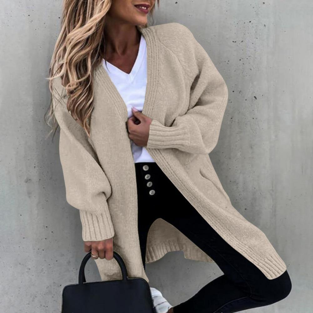 Manteau-de-pull-manches-longues-pour-la-maison-poche-longue-couleur-unie-automne-et-hiver