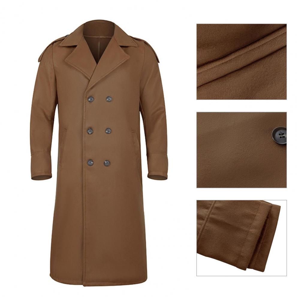 Manteau-tendance-pour-hommes-fermeture-boutons-Cardigan-r-sistant-l-usure-Trench-Coat-Long-manteau-d