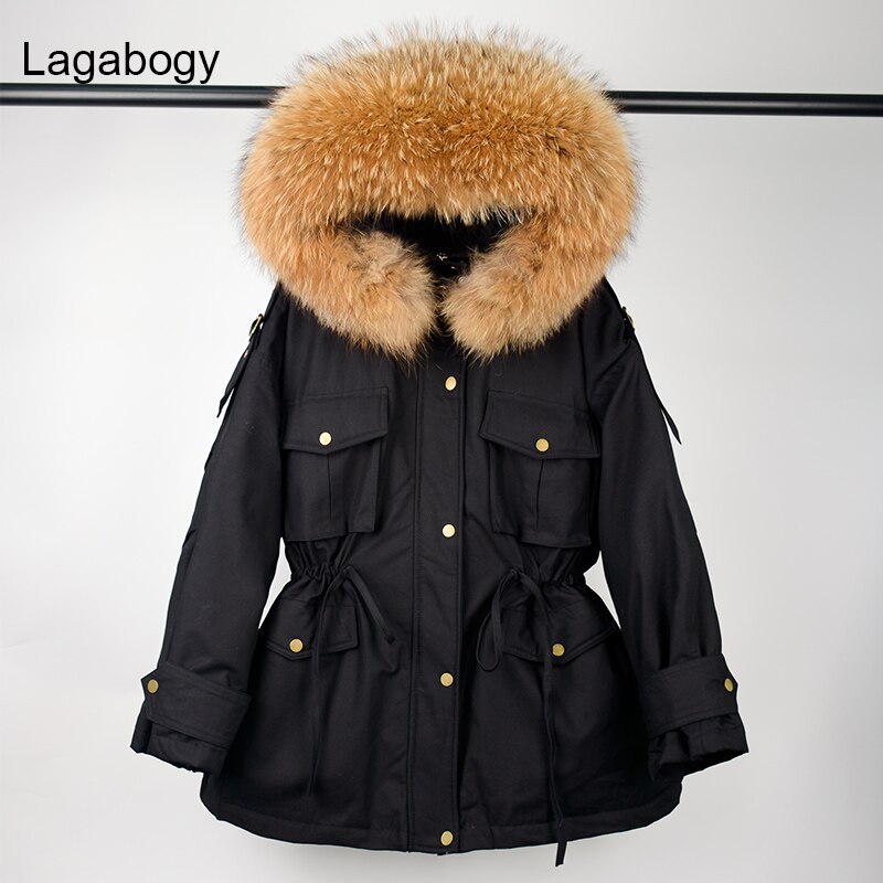 Lagabogy – veste en duvet de canard blanc pour femme, parka épaisse et ...